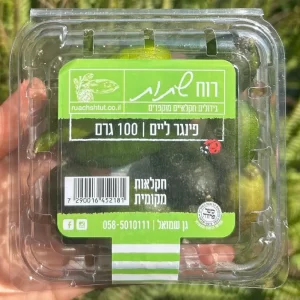 פינגר ליים חתוך עם פנינים