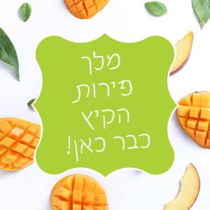 מגוון פירות אורגניים טריים