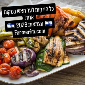 ירקות ופירות אורגניים לעל האש